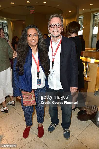 Honoree Deepa Mehta and producer David Hamilton attend the Birks Diamond Tribute to the year's Women in Film during the 2013 Toronto International...