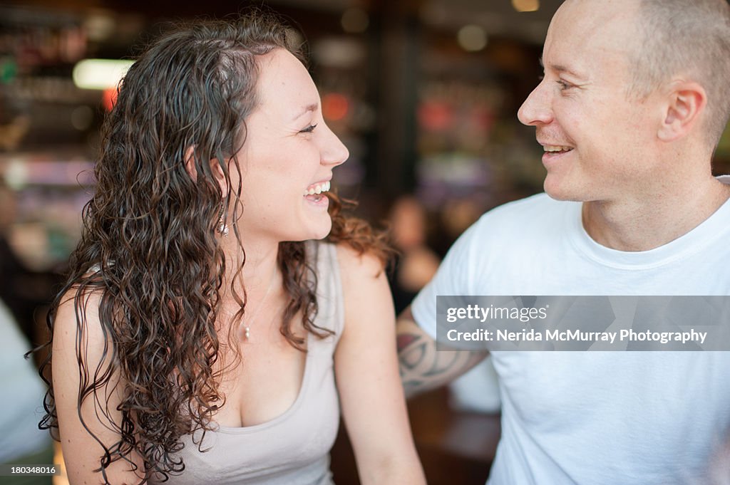 Couple at cafe