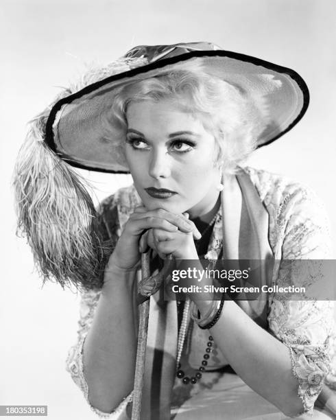 American actress Kim Novak, as Jeanne Eagels in a promotional portrait for the film of the same name, directed by George Sidney, 1957.