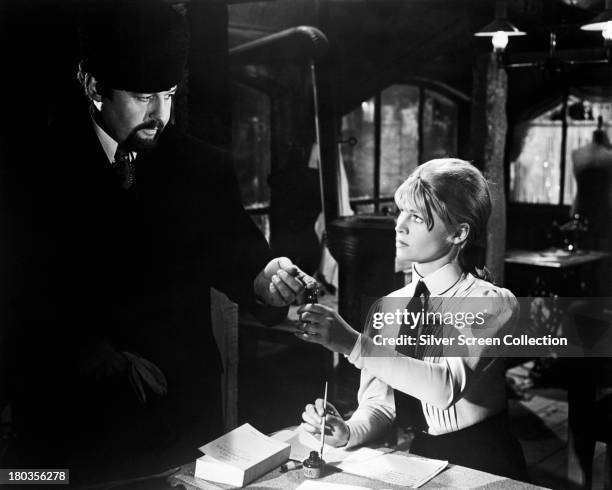 Julie Christie as Lara, and Rod Steiger , as Victor Komarovsky, in 'Doctor Zhivago', directed by David Lean, 1965.