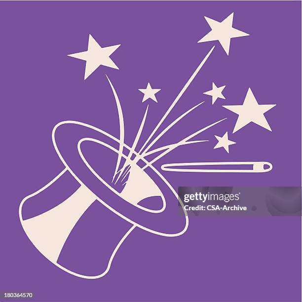 magic hat - magic stock illustrations