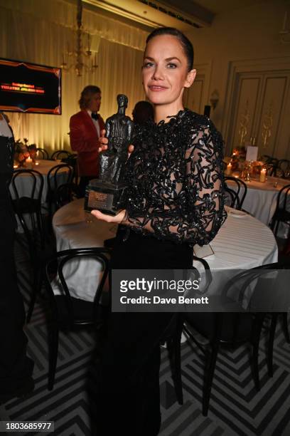 Ruth Wilson, winner of the Editor's Award, poses at The 67th Evening Standard Theatre Awards at Claridge's Hotel on November 19, 2023 in London,...