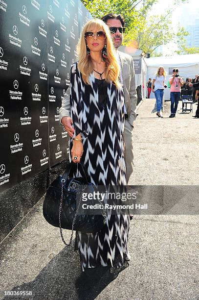 Designer Rachel Zoe and Rodger Berman attend 2014 Mercedes-Benz Fashion Week during day 7on September 11, 2013 in New York City.
