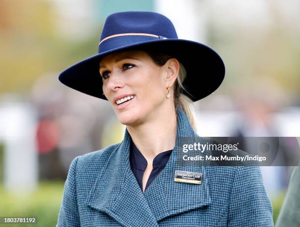 Zara Tindall attends day 2 of the November Meeting at Cheltenham Racecourse on November 18, 2023 in Cheltenham, England. It was announced today,...