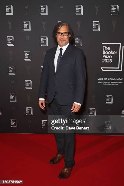 David Olusoga attends The Booker Prize 2023 winner announcement at Old Billingsgate on November 26, 2023 in London, England.