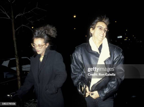 Iggy Pop and wife Suchi Asano attend Thanksgiving Dinner on November 28, 1985 at the China Club in New York City.