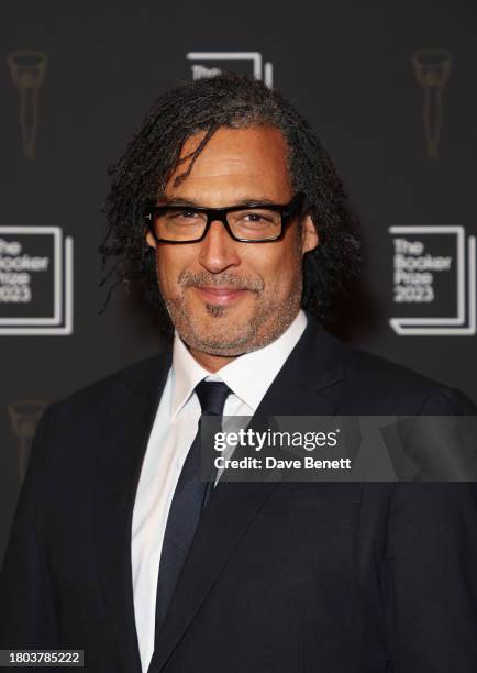 David Olusoga attends The Booker Prize 2023 winner announcement at Old Billingsgate on November 26, 2023 in London, England.