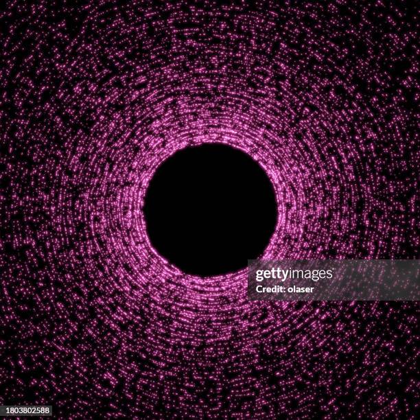 cerise cave interior lit by walls of glowing dots. - bioluminescence stock illustrations
