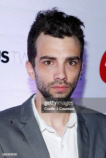 Actor Jay Baruchel attends the Virgin Mobile Arts & Cinema Centre - "The Art Of The Steal" After Party at F-Stop on September 11, 2013 in Toronto,...