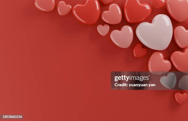 love concept background - heart month stockfoto's en -beelden