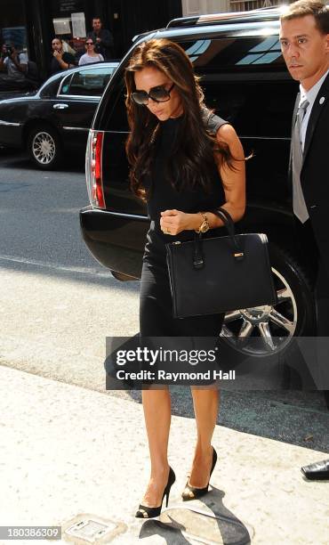 Victoria Beckham is seen in Soho on September 12, 2013 in New York City.Photo by Raymond Hall/FilmMagic)