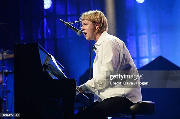 Tom Odell performs at day 12 of the iTunes Festival 2013 at The Camden Roundhouse on September 12, 2013 in London, England.