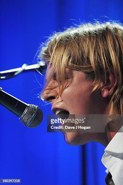 Tom Odell performs at day 12 of the iTunes Festival 2013 at The Camden Roundhouse on September 12, 2013 in London, England.