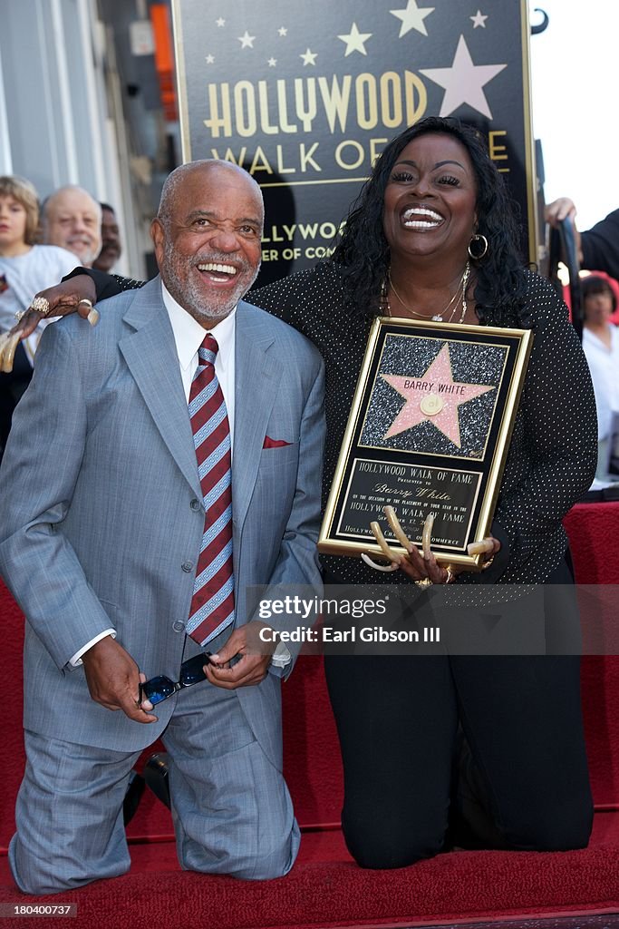 Barry White Honored With A Star On The Hollywood Walk Of Fame