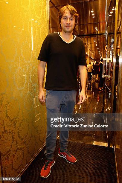 Francesco Vezzoli attends the Miu Miu reopening cocktail on September 12, 2013 in Milan, Italy.