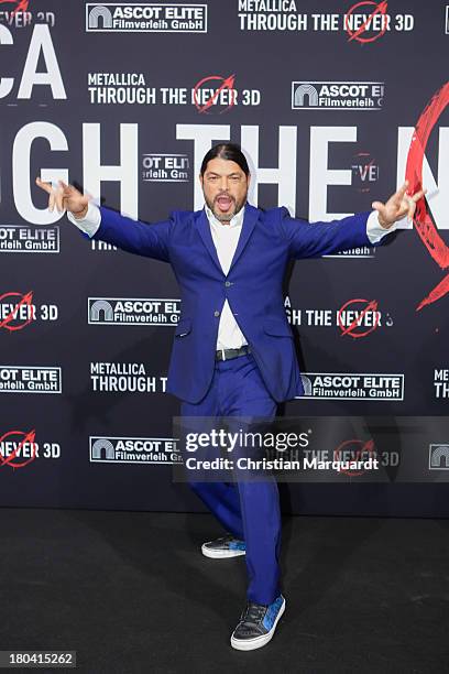 Robert Trujillo of Metallica attends the German premiere of 'Metallica - Through The Never' on September 12, 2013 in Berlin, Germany.