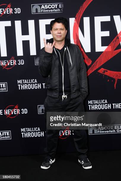 Markus Kavka attends the German premiere of 'Metallica - Through The Never' on September 12, 2013 in Berlin, Germany.