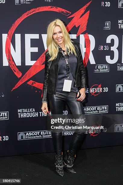 Alexandra Klim attends the German premiere of 'Metallica - Through The Never' on September 12, 2013 in Berlin, Germany.
