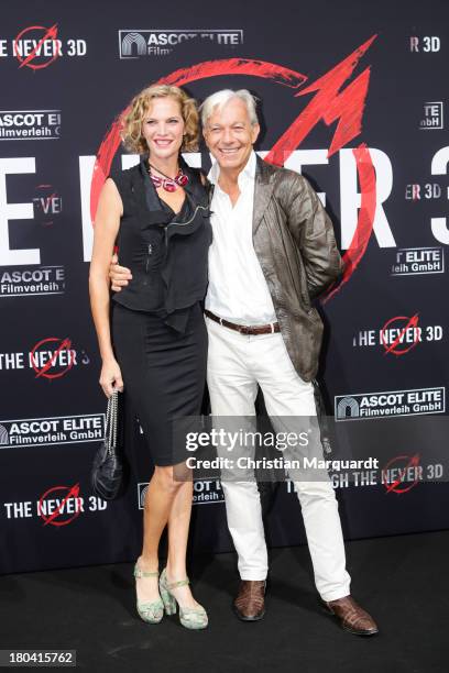 Grit Groebel and Jo Groebel attend the German premiere of 'Metallica - Through The Never' on September 12, 2013 in Berlin, Germany.