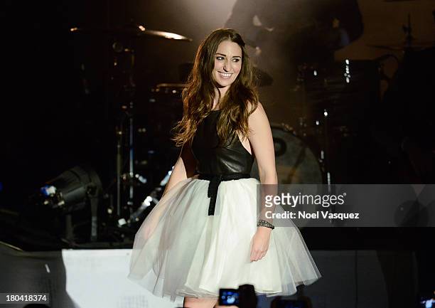 Sara Bareilles performs at The Greek Theatre on September 11, 2013 in Los Angeles, California.