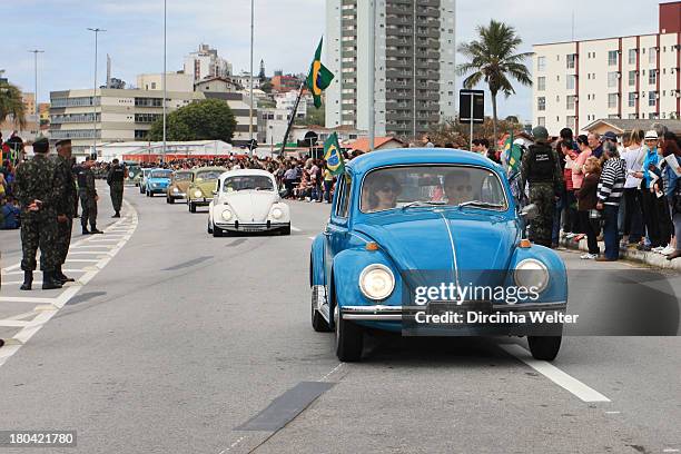 Independência do Brasil. Brazil's Independence Day. Desfile de 7 de setembro em Florianópolis. Parade September 7 in Florianopolis. The Independence...