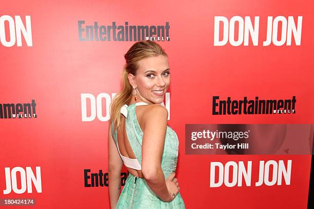 Scarlett Johansson attends the "Don Jon" New York Premiere at SVA Theater on September 12, 2013 in New York City.