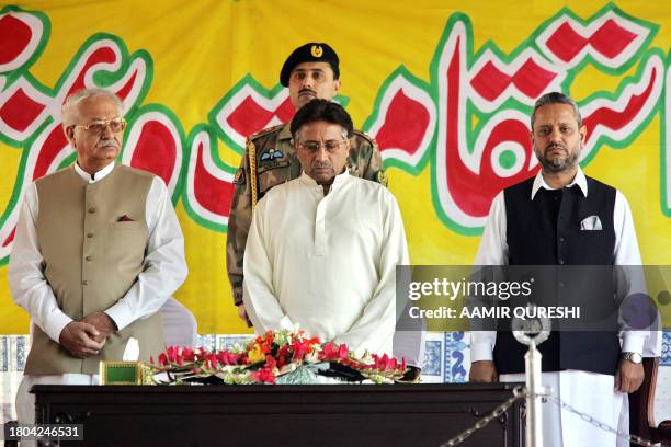 Pakistan's President Pervez Musharraf , Pakistan-administered Kashmiri Prime Minister, Sardar Atiqe Ahmed Khan and Pakistan-administered Kashmiri...