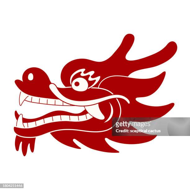 asian zodiac sign chinese dragon face