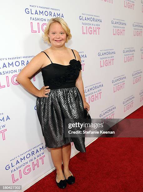 Actress Lauren Potter attends Glamorama "Fashion in a New Light" benefiting AIDS Project Los Angeles presented by Macy's Passport at Orpheum Theatre...