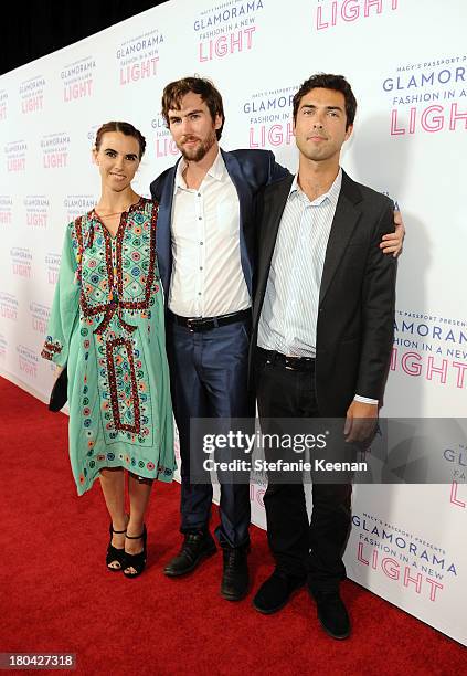 Naomi deLuce Wilding, Tarquin Wilding and Caleb Wilding attend Glamorama "Fashion in a New Light" benefiting AIDS Project Los Angeles presented by...