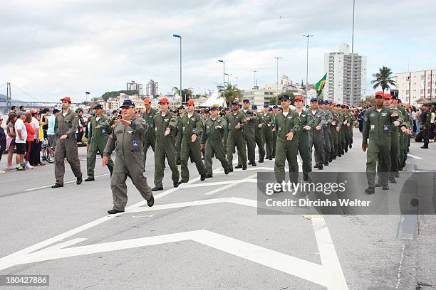 Independência do Brasil. Brazil's Independence Day. Desfile de 7 de setembro em Florianópolis. Parade September 7 in Florianopolis. The Independence...