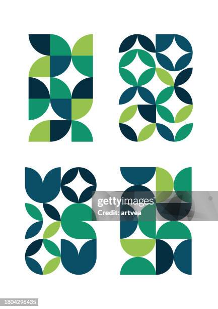 illustrations, cliparts, dessins animés et icônes de ensemble vectoriel de symbole géométrique de style bauhaus minimaliste - bauhaus