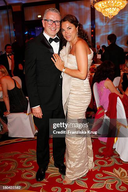 Anna von Griesheim and her husband Andreas Marx attend the Dreamball 2013 charity gala at Ritz Carlton on September 12, 2013 in Berlin, Germany.