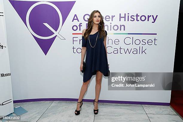 Miss USA Erin Brady attends the forA Queer History of Fashion: From the Closet to the Catwalk exhibition opening at The Museum at FIT on September...