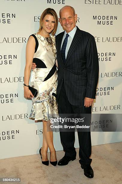 Lizzie Tisch and Jonathan Tisch attend the Estee Lauder "Modern Muse" Fragrance Launch Party at the Guggenheim Museum on September 12, 2013 in New...