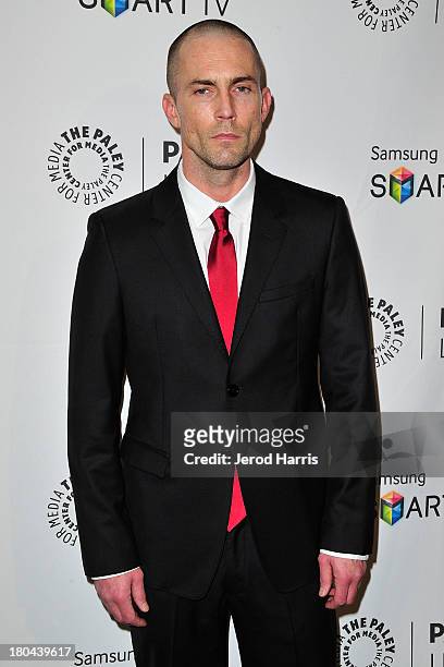 Actor Desmond Harrington arrives at the 2013 Fall Farewell "Dexter" at The Paley Center for Media on September 12, 2013 in Beverly Hills, California.