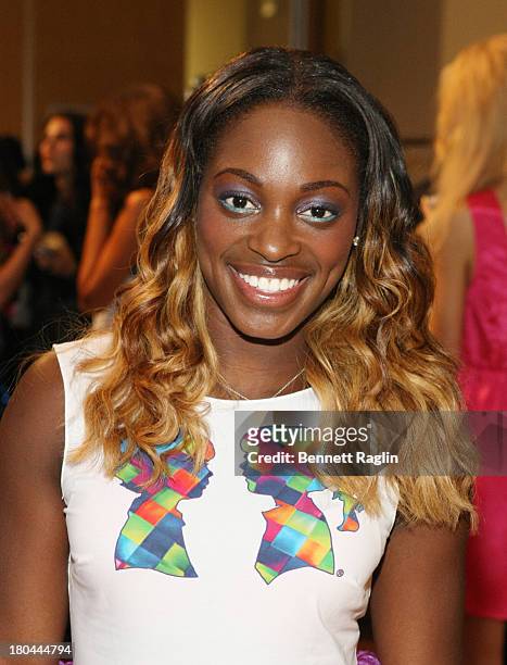 Tennis player Sloane Stephens attends Just Dance with Boy Meets Girl at Fashion Pavilion in Chelsea on September 12, 2013 in New York City.