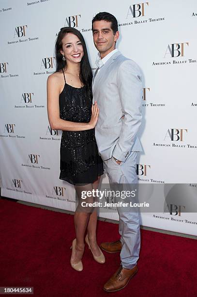 Dancer April Giangeruso and Nathaniel Riley arrives at the American Ballet Theatre's Annual Fundraiser 'Stars Under the Stars: An Evening in Los...