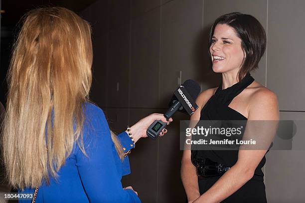 Actress Neve Campbell arrives at the American Ballet Theatre's Annual Fundraiser 'Stars Under the Stars: An Evening in Los Angeles' at private...