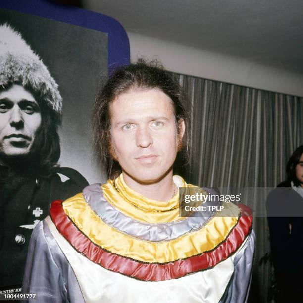 Portrait of American Country, Folk, & Rock musician Country Joe McDonald, London, England, November 13, 1973.