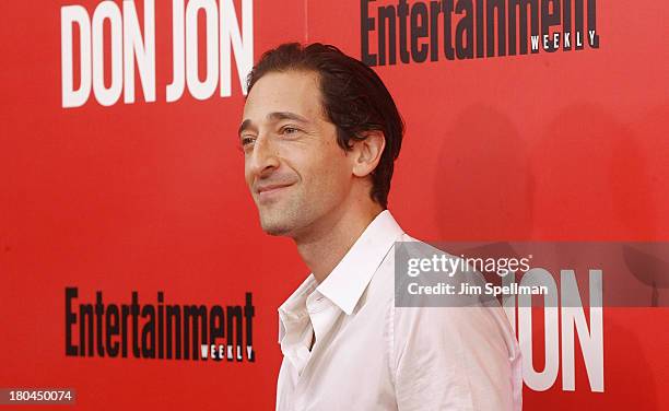 Actor Adrien Brody attends "Don Jon" New York Premiere at SVA Theater on September 12, 2013 in New York City.