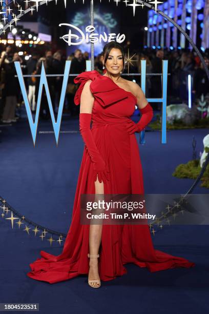 Jessica Wright attends the "Wish" UK Premiere at Odeon Luxe Leicester Square on November 20, 2023 in London, England.