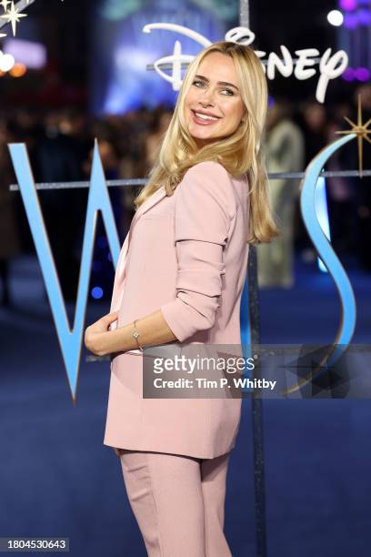 Kimberley Garner attends the "Wish" UK Premiere at Odeon Luxe Leicester Square on November 20, 2023 in London, England.