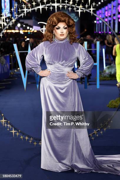 Choriza May attends the "Wish" UK Premiere at Odeon Luxe Leicester Square on November 20, 2023 in London, England.