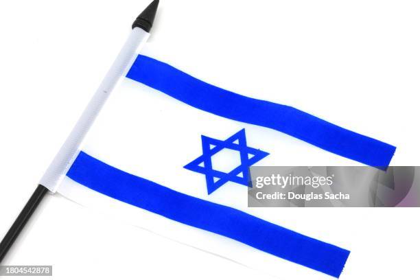 israel flag on a white background - israel finance stock pictures, royalty-free photos & images