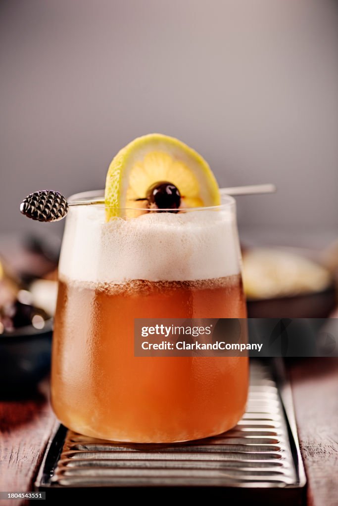Whiskey Sour Alcohol Free Cocktail