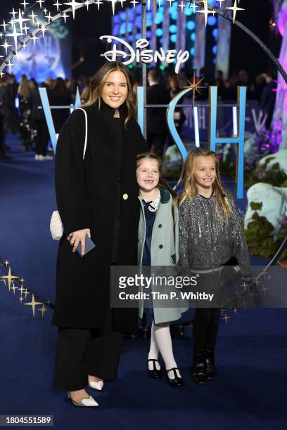 Binky Felstead and kids attend the "Wish" UK Premiere at Odeon Luxe Leicester Square on November 20, 2023 in London, England.