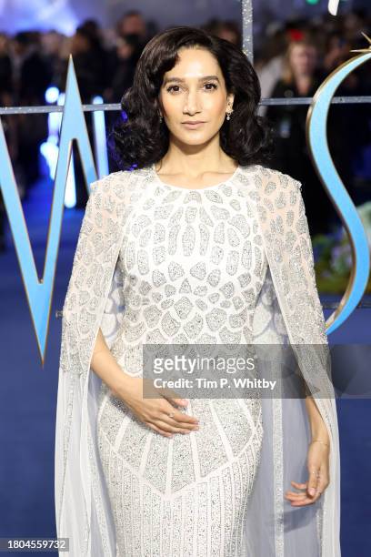 Sukki Menon attends the "Wish" UK Premiere at Odeon Luxe Leicester Square on November 20, 2023 in London, England.