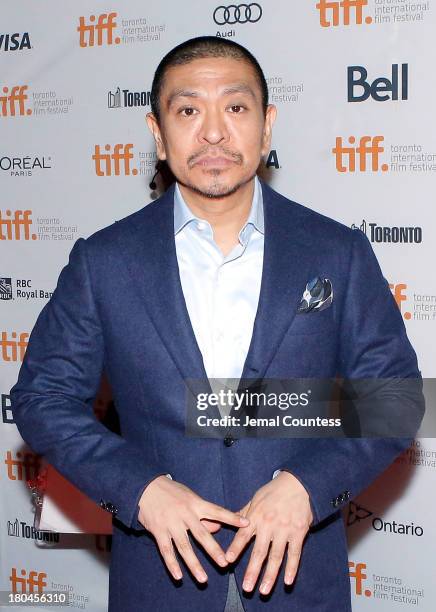 Director Hitoshi Matsumoto attends the premiere of "R100" at Ryerson Theatre on September 12, 2013 in Toronto, Canada.