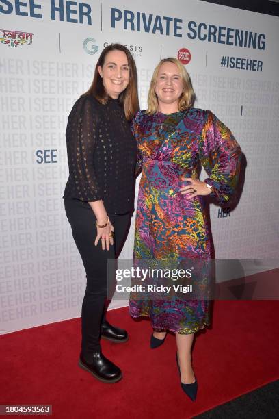 Kim Rowell seen attending I See Her Screening an Q&A at Genesis Cinema on November 18, 2023 in London, England.